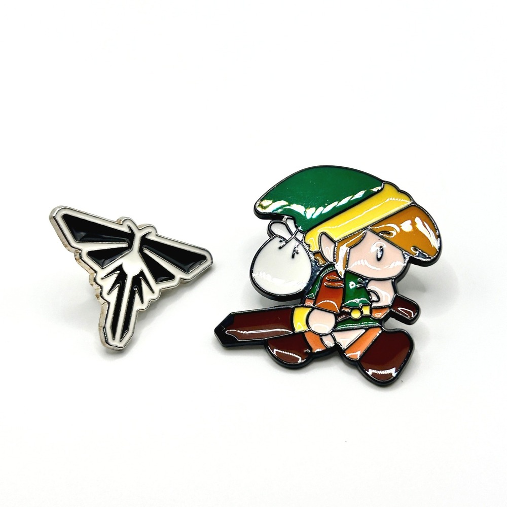 Link Firefly The Last of Us Legend of Zelda Enamel Pin Set OS Multi Gamer Fan